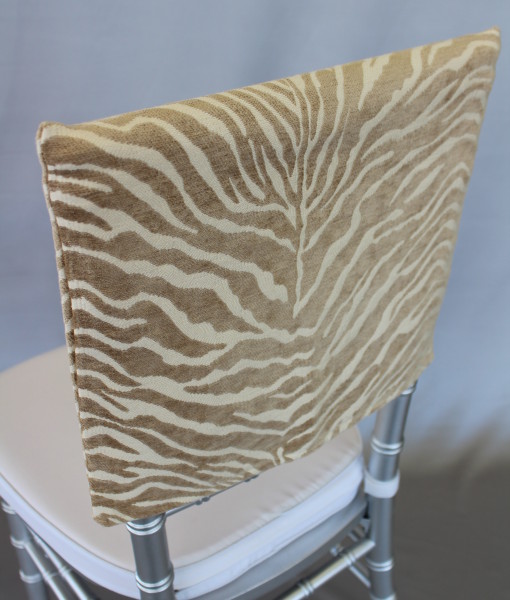 Natural Zebra Chair Cap