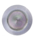 Silver Opal Glass Charger Plate