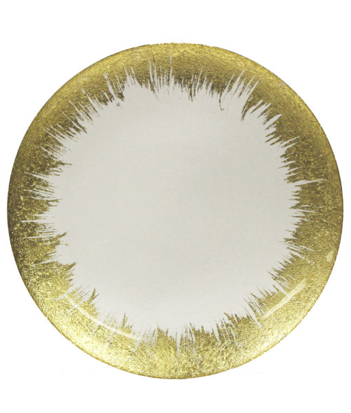 Gold Spray Charger Plate