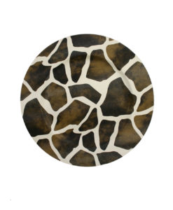 Giraffe Leather Charger Plate