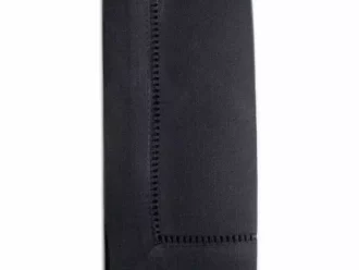 Hemstitch Black Napkin