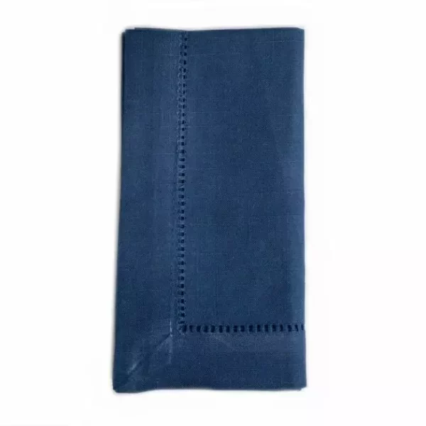 Hemstitch Navy Napkin