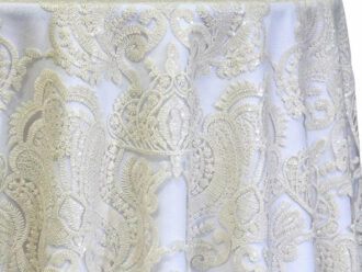 Sequin Damask Ivory