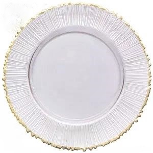 Glass Eden Gold Charger Plate