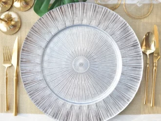 Glass Clear Urban 13" Charger Plate