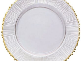 Glass Eden Gold Charger Plate