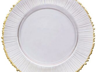 Glass Eden Gold 13" Charger Plate