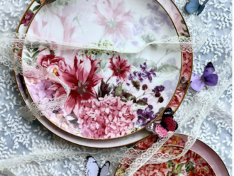 Emma Floral Charger Plate